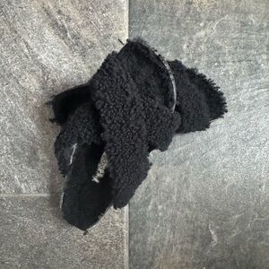 Birkenstock Papillio Black Teddy Daytona Size 39 NEW NO TAGS